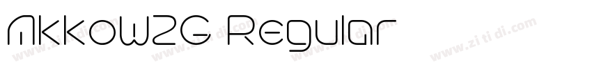 AkkoW1G Regular字体转换